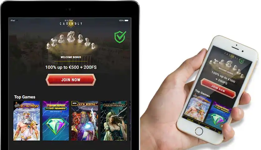 Capture d'écran de l'app Casinoly